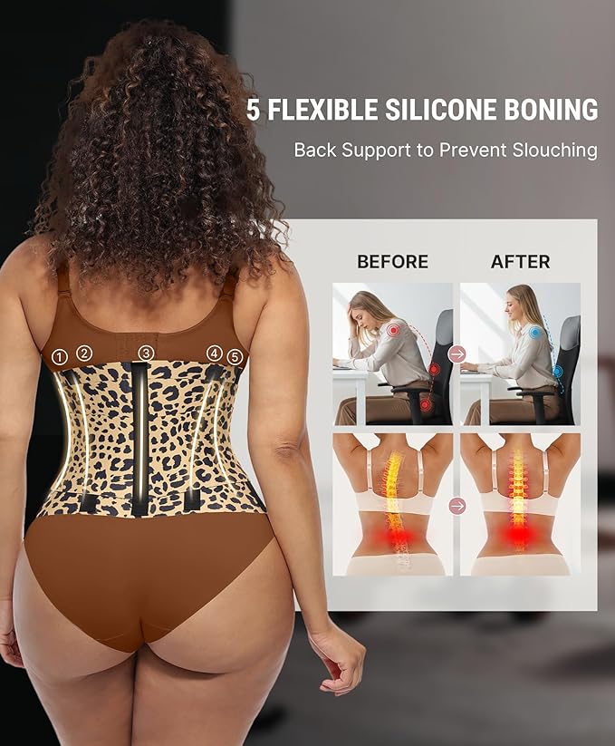 FeelinGirl Waist Trainer Belt Waist Cincher Trimmer Ab Belt Tummy Control Body Shaper with Triple Wrap Women and Men
