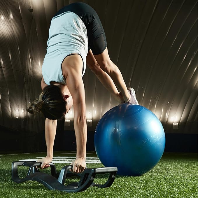 BOSU Helm Push Up Bar, Portable Pushup Exercise Equipment for Home Gym Training, Core, Abs and Upper Body Strength Workouts