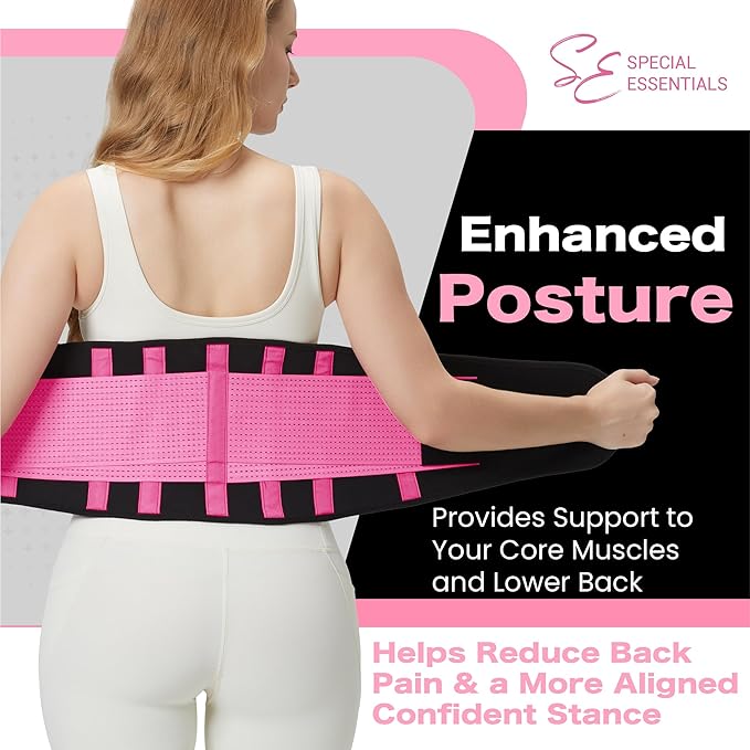 Special Essentials Waist Trainer for Women & Men Adjustable Sweat Band Waist Trimmer For Core Stability & Training Workouts