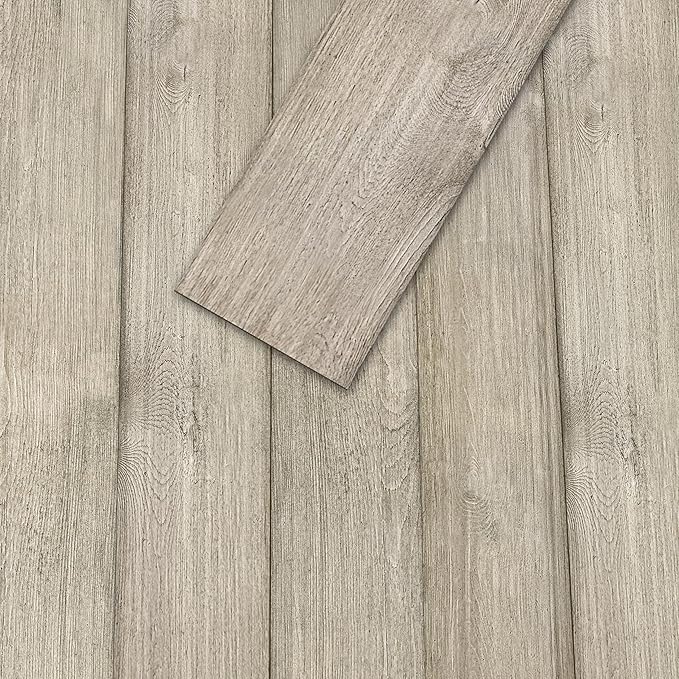Luxdecor Real Wood Planks for Wall- White Shiplap Boards 5" Peel and Stick Shiplap Boards 10 Pieces Wall Shiplap Planks 12.5 Sq Ft
