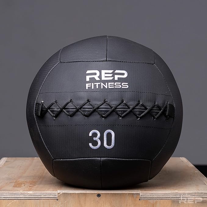 REP Weighted Slam Balls for Home Gym Fitness | 5-30 lb Soft Textured Medicine Ball Sizes | Heavy Sand-Filled Workout Weights for Strength, Core Training, Crossfit, Conditioning & Slam Ball Exercises