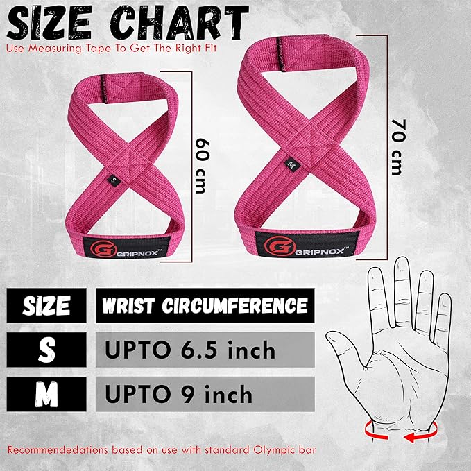 – Weight Lifting Straps Figure 8, Anti Slip Padded Wrist Support for Gym Workout Deadlift, Weightlifting, Powerlifting, Hand Bar Grip & Cross Training Strong Weightlifting Wrist Straps.
