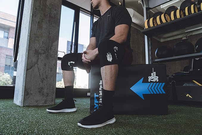 Bear KompleX Knee Sleeves for Men & Women - 5mm/7mm Compression & Heat Retention Neoprene Compression Knee Brace for Weightlifting, Squats & Powerlifting