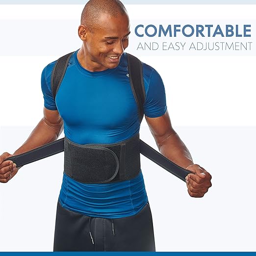 Selbite Posture Corrector for Men and Women - Back Brace for Upper and Lower Body Support - Adjustable Straightener with Pain Relief and Muscle Memory (X-Large)