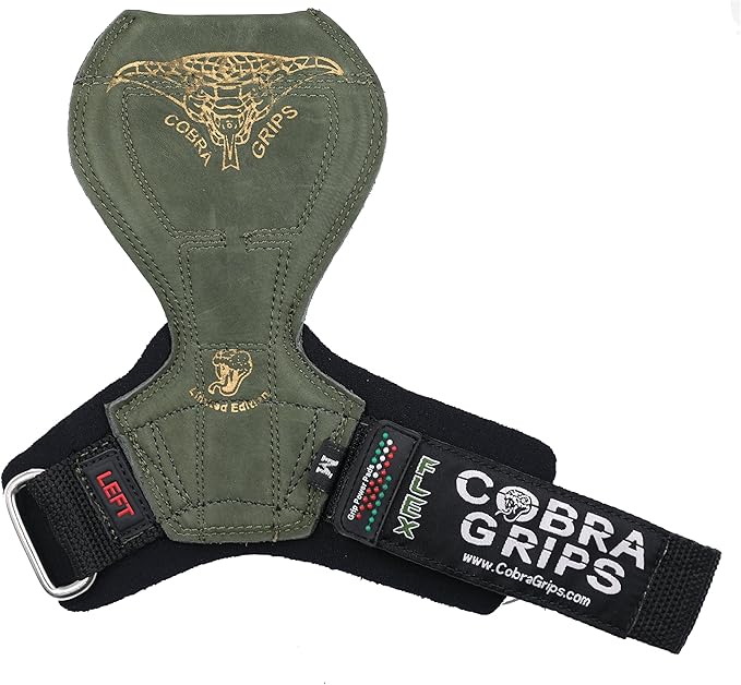 Cobra Grips Flex Model Weight Lifting Gloves Heavy Duty Straps Alternative Power Lifting Hooks for Deadlifts with Padded Wrist Wrap Support Bodybuilding