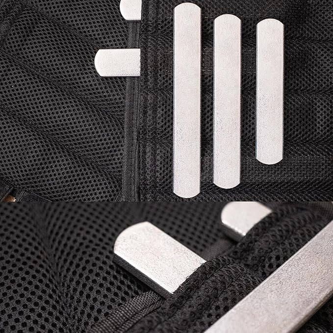 mavee Steel Weight Plates, Rustproof Solid Steel Inserts for Weighted Vests, Ankle/Wrist Weights - Ideal for Strength Training, Running, Cardio Workouts