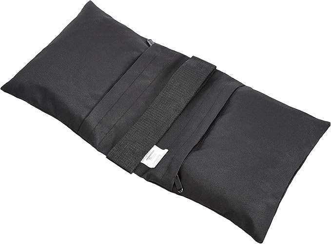 Amazon Basics Photography Sand Bags for Light Stands with Handle, 4-Pack, Black