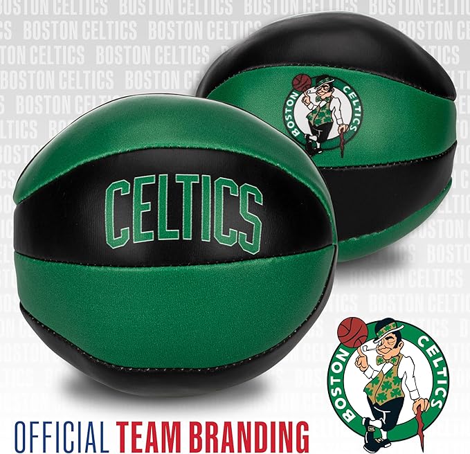 Franklin Sports NBA Toy Basketballs - 2 Pack of Kids Soft Mini Basketballs for Over The Door + Indoor Hoops - NBA Fan Shop