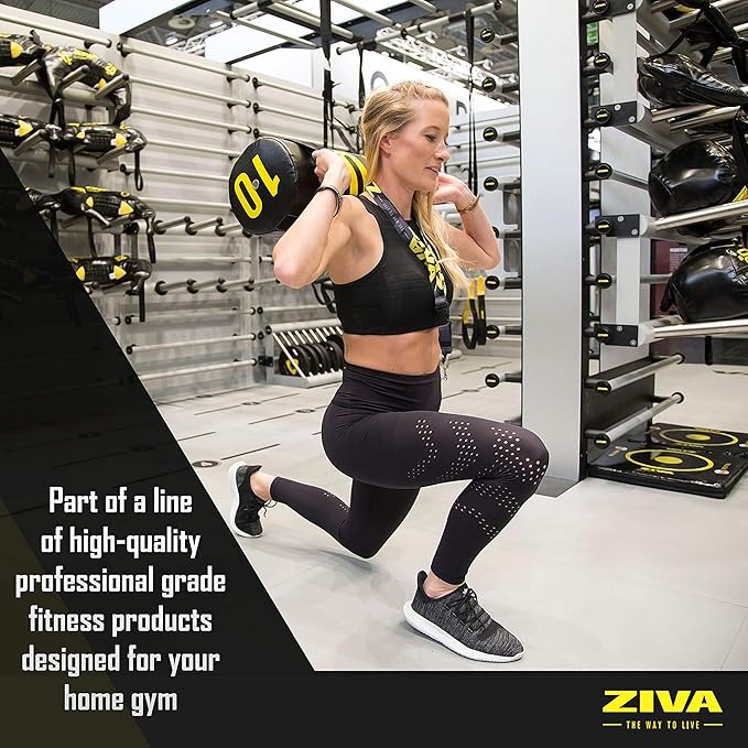 ZIVA Power Sandbag – Pre-Weighted Training Bag with Multiple Handles for Full-Body Strength & Conditioning – Heavy-Duty, No-Fill Needed (10–50 lb)