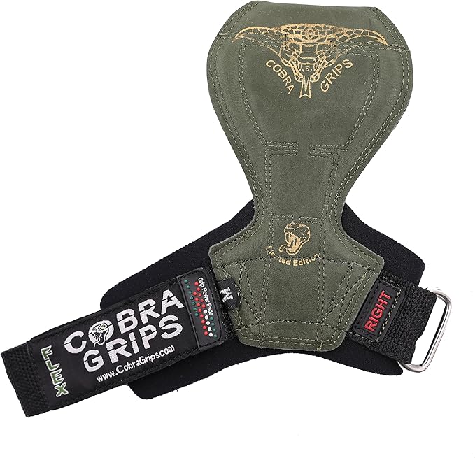 Cobra Grips Flex Model Weight Lifting Gloves Heavy Duty Straps Alternative Power Lifting Hooks for Deadlifts with Padded Wrist Wrap Support Bodybuilding