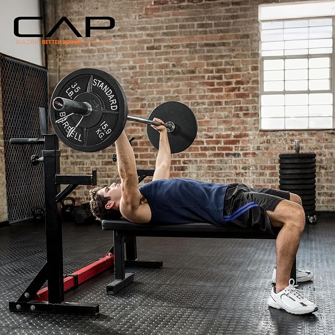 CAP Barbell 2-Inch Olympic Barbell Bars | 5 ft, 6 ft, & 7 ft | Multiple Options