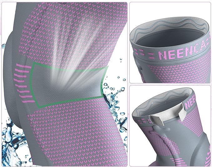NEENCA Plus Size Knee Brace for Knee Pain, Knee Support with Side Stabilizers & Patella Gel Pad, Knee Compression Sleeve for Meniscus Tear, Arthritis Joint Pain Relief, ACL, PCL, All Sports. Plus Size