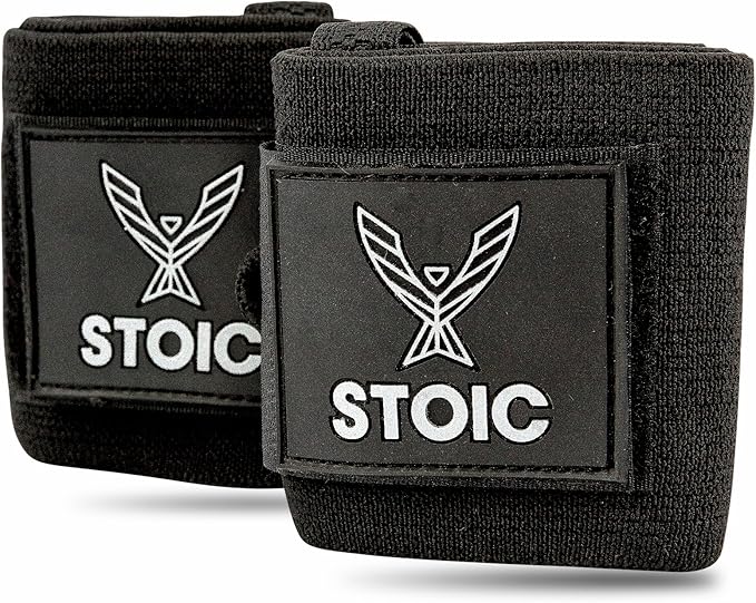 Stoic Wrist Wraps Weightlifting, Powerlifting, Cross Training, Bodybuilding with Thumb Loop. for Gym Workout, Men and Women Weight Lifting and Strength Training