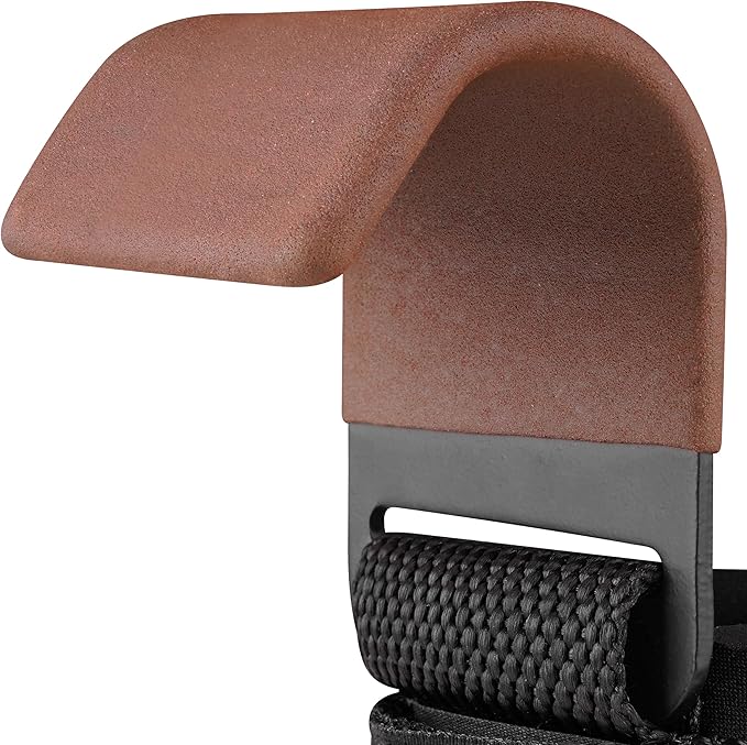 Weight Lifting Rod Hooks Heavy Duty Wrist Wraps Power Weight Lifting Training Gym Grips Straps Set of 2