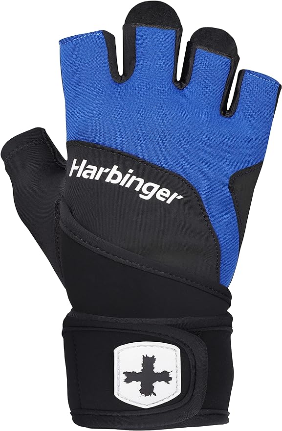 Harbinger Training Grip Wristwrap Weight Lifting Gloves, Unisex