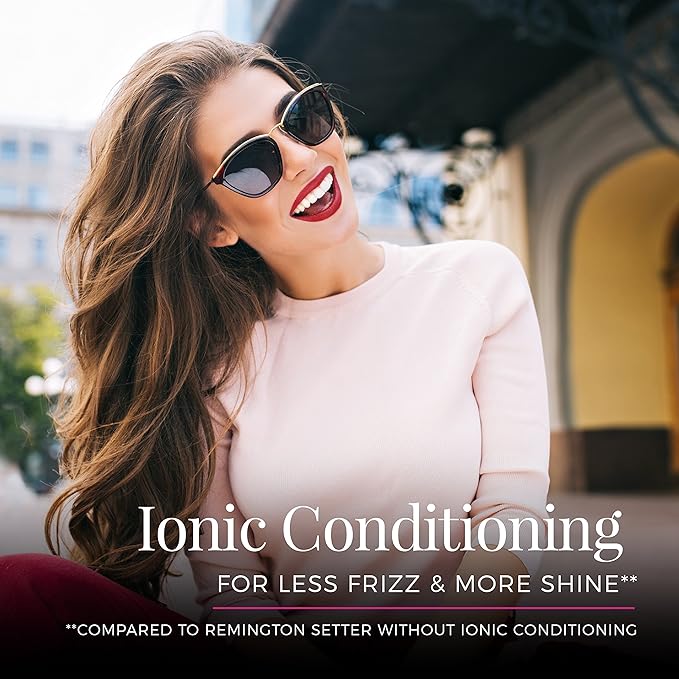 Remington Ionic Conditioning Hair Setter, 20 Velvet Rollers, 6 Large (1¼”), 10 Medium (1"), 4 Small (¾”), Blowout Style Hair Curlers (Pack of 2)