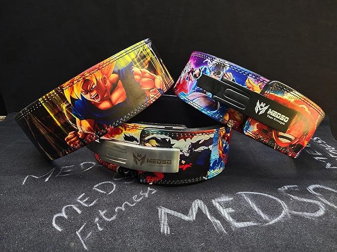 MEDSO Anime Weight Lifting Lever Belt, Lifting Blet for Squats,Deadlifts, Cross Training,Weightlifting, Bodybuilding for Perfect Back Support for Men Women