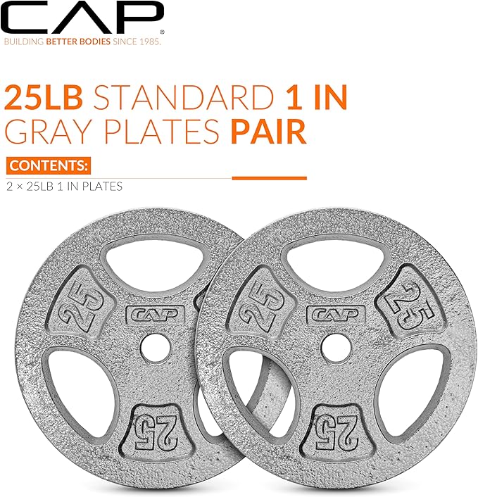 CAP Barbell Standard 1-Inch Grip Weight Plates