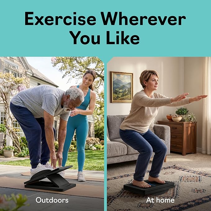 Slant Boards for Exercise – Slant Board with 7 Incline Angles – Transforms Into a Balance Board – Premium Calf Stretcher and Wobble Board for Effective Calf Stretching and Squats