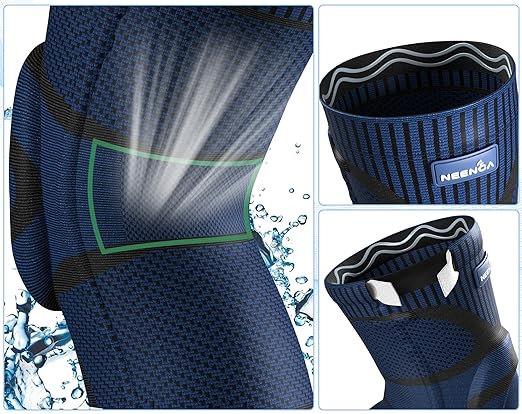 NEENCA Knee Braces for Knee Pain Relief, Compression Knee Support Sleeve for Meniscus Tear, ACL, Arthritis, Joint Pain, Injury Recovery, Circulation, Sports. Women Cycling Leg Warmers, Keep Leg Warm
