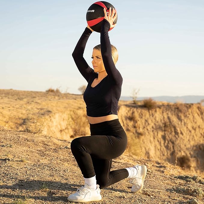 ProsourceFit Weighted Medicine Ball for Full Body Workouts