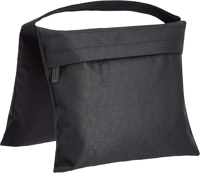 Amazon Basics Photography Sand Bags for Light Stands with Handle, 4-Pack, Black