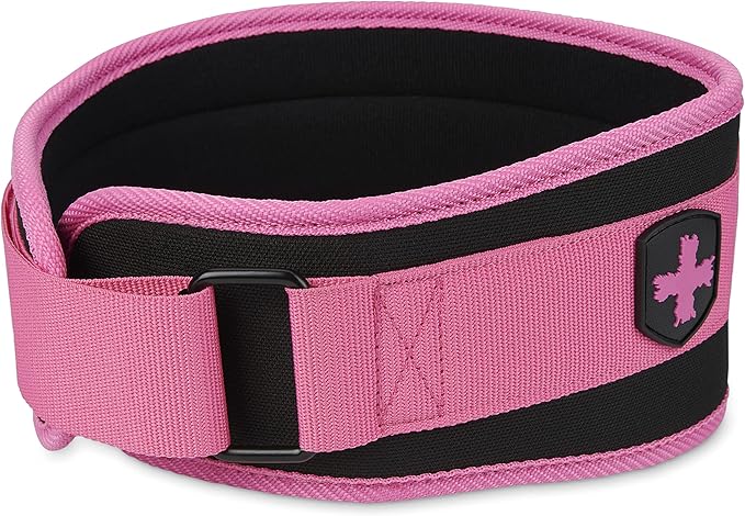 Harbinger Weightlifting Belt, Foam, 4.5" Width, Pink, X-Small - X-Large