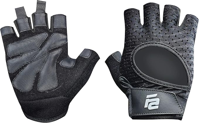 Fit Active Sports New Grip 2.0 Ventilated Weight Lifting Workout Gloves with Wrist Wraps for Gym Exercise, Weightlifting, Pull Ups - for Men & Women