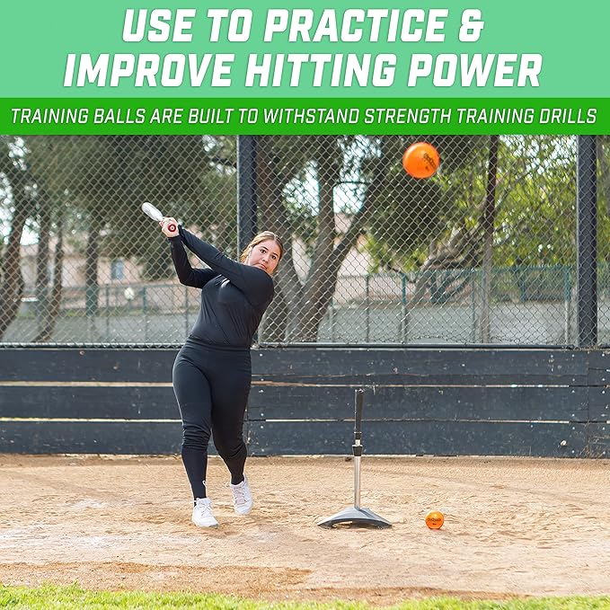 GoSports Weighted Training Balls - Choose Baseball or Softball - Hitting & Pitching Training for All Skill Levels - Improve Power and Mechanics