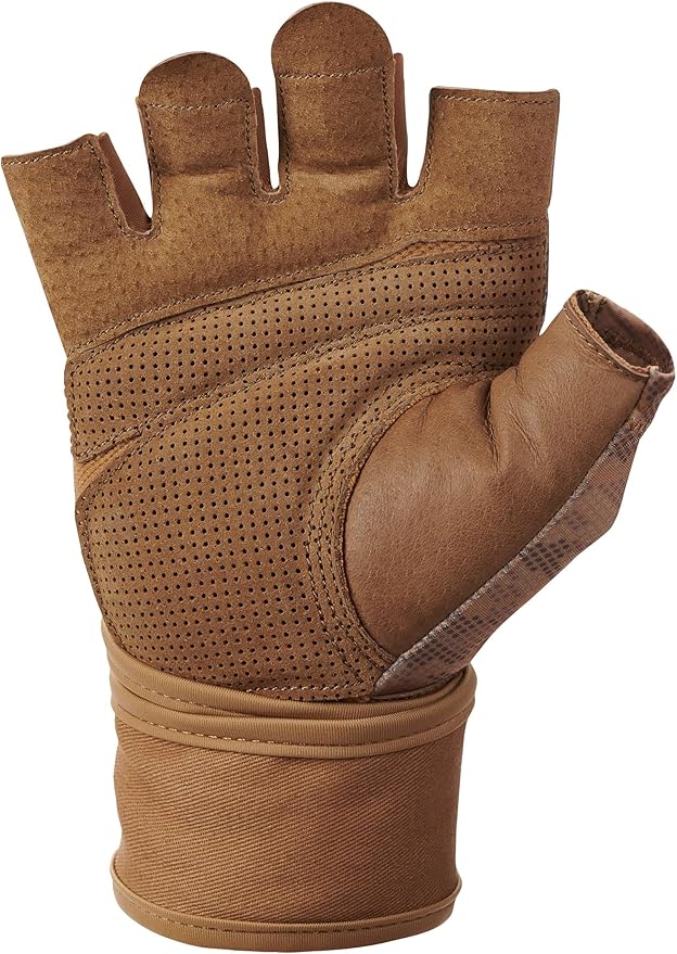 Harbinger Pro Wristwrap Gloves 2.0 for Weightlifting, Training, Fitness, and Gym Workouts with Wrist Support