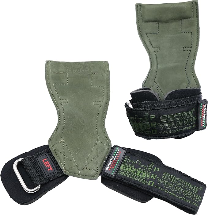 Lifting Grips PRO Weight Gloves Heavy Duty Barbell Gymnastics Straps Alternative to Power Hooks Deadlifts Adjustable Neoprene Padded Wrist Wrap