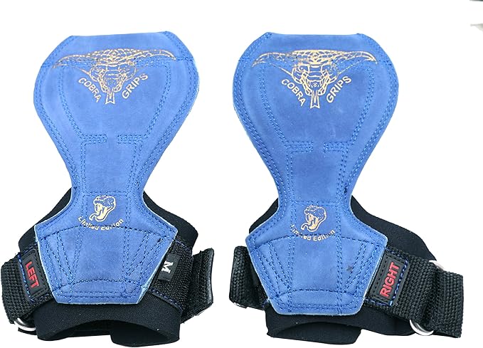 Cobra Grips Flex Model Weight Lifting Gloves Heavy Duty Straps Alternative Power Lifting Hooks for Deadlifts with Padded Wrist Wrap Support Bodybuilding