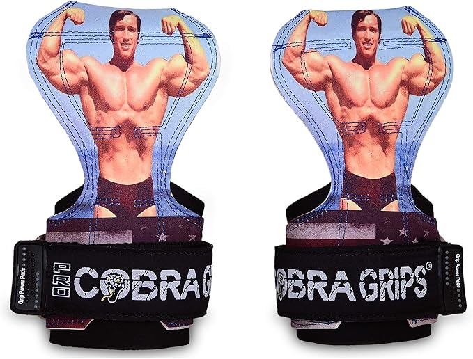 Cobra Grips Weight Lifting Gloves with Adjustable Neoprene Padded Wrist Wraps - Heavy Duty Alternative to Power Lifting Hooks for Deadlifts