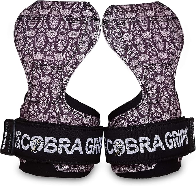 Cobra Grips Weight Lifting Gloves with Adjustable Neoprene Padded Wrist Wraps - Heavy Duty Alternative to Power Lifting Hooks for Deadlifts