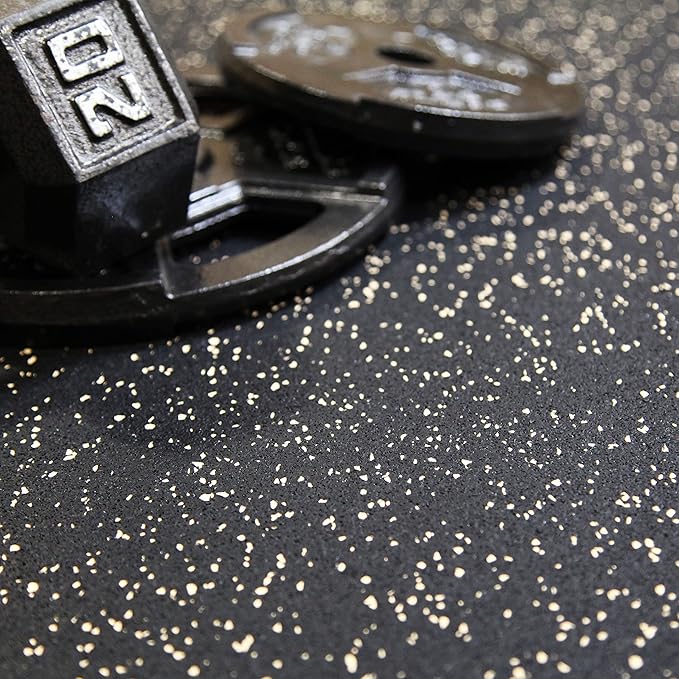 Flooring Inc's 1/4" Thick Tough Rubber Flooring Roll | Flexible Recycled Rubber Floor Mats for Home Gym | Heavy Duty Rubber Mat for Home Gyms, Sheds, Horse Stall Mat or Trailer