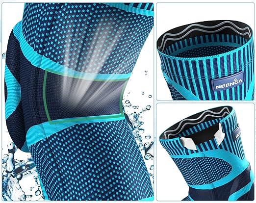 NEENCA Knee Brace for Knee Pain Relief, Medical Knee Support with Patella Pad & Side Stabilizers, Compression Knee Sleeve for Meniscus Tear, ACL, Arthritis, Joint Pain, Runner, Sport- FSA/HSA APPROVED