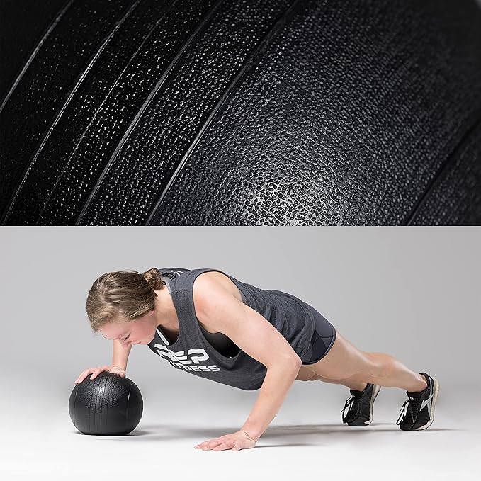 REP Weighted Slam Balls | 5 to 70 lb Options | Exercise and Fitness Balls for Strength Training, Soft Rubber Grip, Non-Bounce Medicine Ball | Cross Fit, Home Gym, Fitness, and Core Workouts | Black