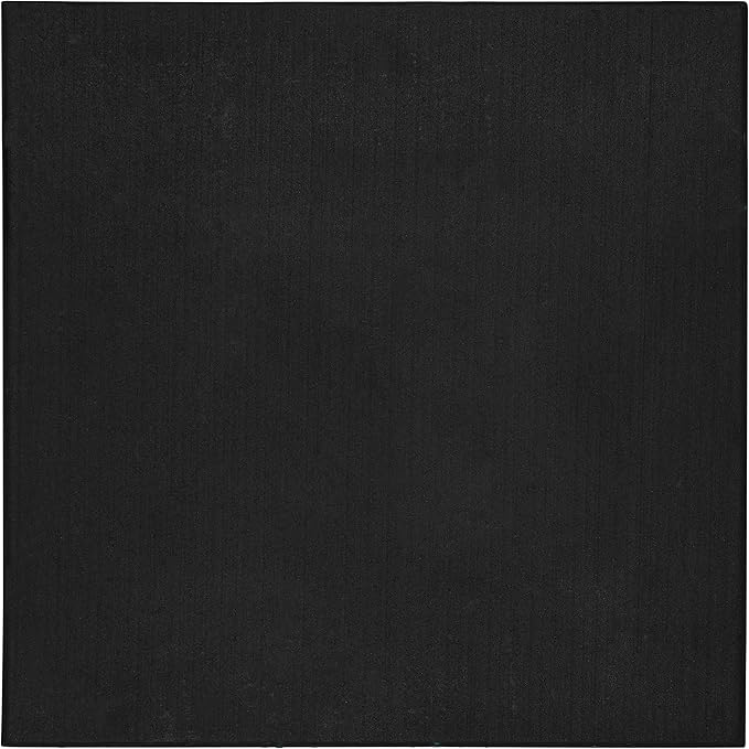 Genaflex Pro Heavy Duty Thick Rubber Gym Floor Tiles High Density Shock Absorbent Laminated Deadlift Mats - 1" Thick X 20" W X 20" L - 2.7 Sq. Ft. (Black, 4 Tiles - 10.8 Sq. Ft.)