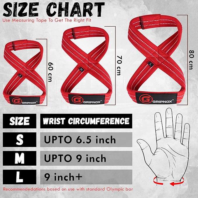 – Weight Lifting Straps Figure 8, Anti Slip Padded Wrist Support for Gym Workout Deadlift, Weightlifting, Powerlifting, Hand Bar Grip & Cross Training Strong Weightlifting Wrist Straps.