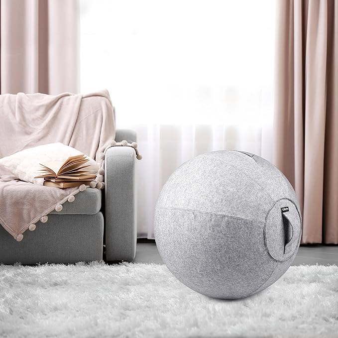 Stability Ball Chair for Office - Ergonomic Seating/Labor Birthing Pregnancy/Yoga Balance Stability Exercise Fitness