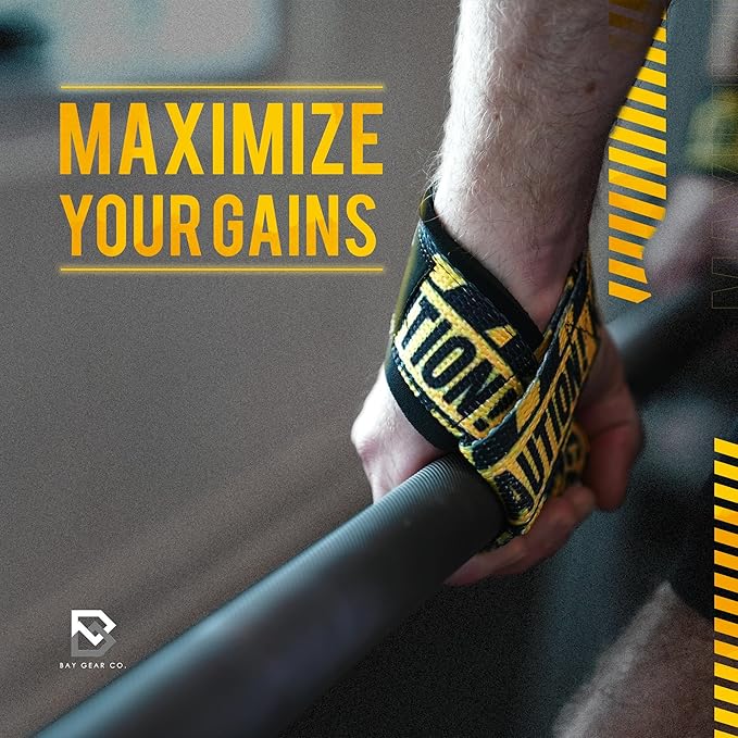 BAY GEAR CO. Wrist Straps for Weightlifting