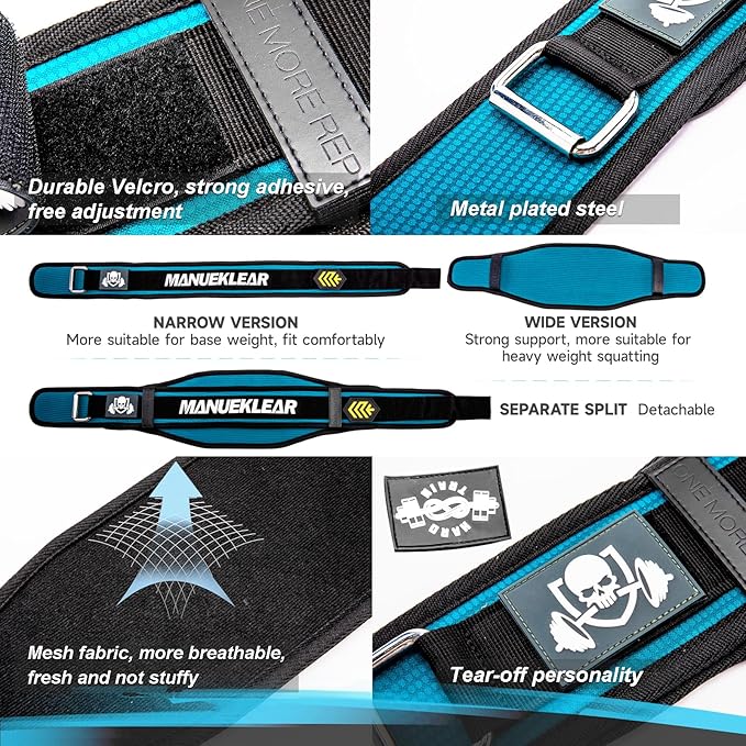 Weight Lifting Belt, Lifting Belts for Women Men,MANUEKLEAR Weightlifting Belt Quick Locking Back Support for Bodybuilding, Fitness, Powerlifting, Cross Training, Squats, Workout, Exercise
