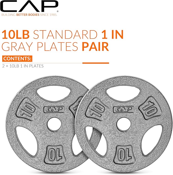 CAP Barbell Standard 1-Inch Grip Weight Plates