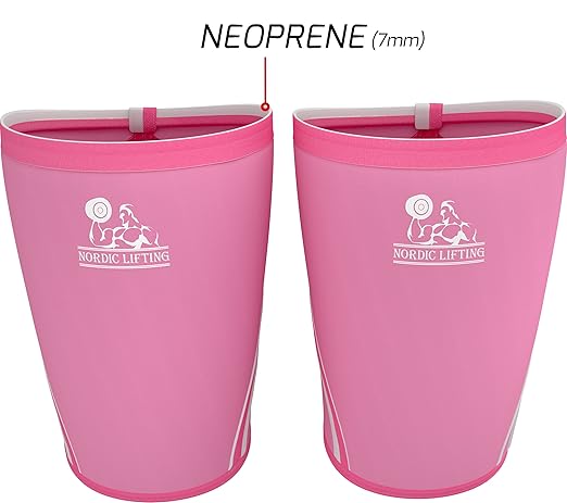 Nordic Lifting 7mm Knee Sleeves for Weightlifting & Gym (1 Pair) - Neoprene Compression Support for Squats, Powerlifting & Cross Training - USPA Approved - For Men & Women - L