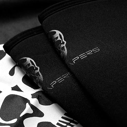 Gymreapers Knee Sleeves (1 Pair) with Gym Bag - IPF Approved - Support Compression Brace for Squats, Fitness, Weightlifting, Cross Training, Powerlifting - 7MM Neoprene Sleeves - For Men & Women (Black/Black, XX-Large)