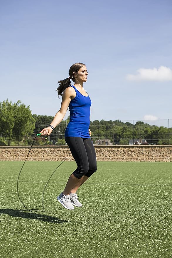 Power Systems Adjustable Speed Jump Rope – Lightweight PVC Skipping Rope for Cardio, Agility, Boxing & Home Gym Workouts