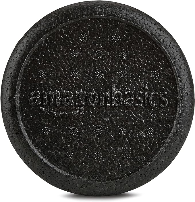 Amazon Basics High-Density Foam Roller for Exercise and Recovery, 18 Inches, Black