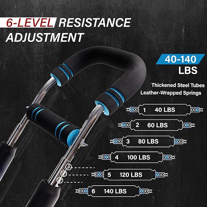 Adjustable Twister Arm Trainer – Modular Upper Body Resistance Trainer for Home Workouts, Multiple Resistance Options Available, with Grip & Finger Training Tools and Carry Bag