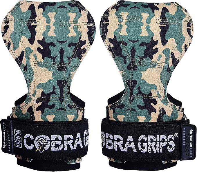 Cobra Grips Weight Lifting Gloves with Adjustable Neoprene Padded Wrist Wraps - Heavy Duty Alternative to Power Lifting Hooks for Deadlifts