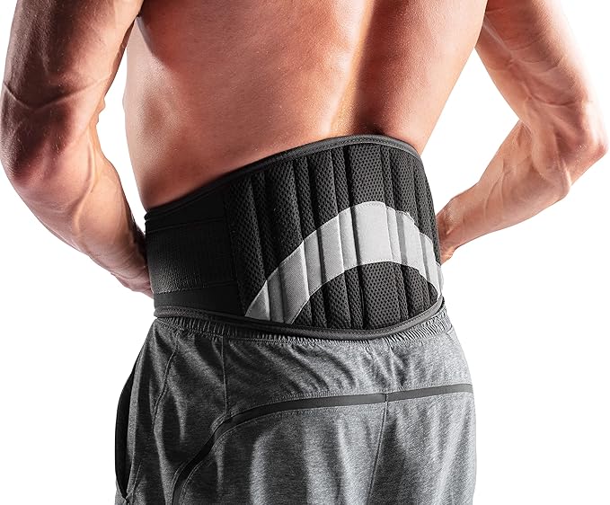 Weider Contoured Weight Lifting Belt for Deadlifts, Squats, Powerlifting Support, Strength Training - for Men and Women